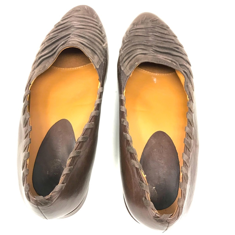 Earthies Fontana Womens Moc Leather Loafers Shoes Dark Brown 7B - Picture 7 of 8